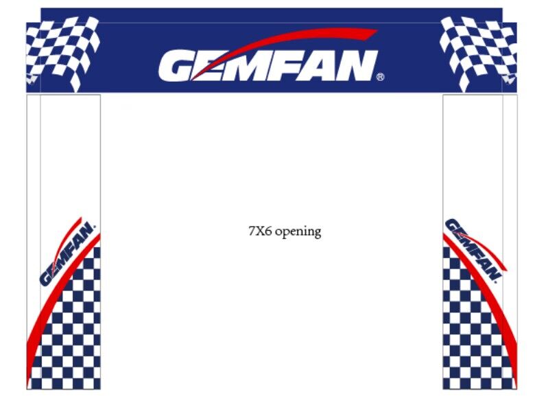 Gemfan 305*236CM 7X6FT FPV Rac - Drone Racing Gate recension och pris